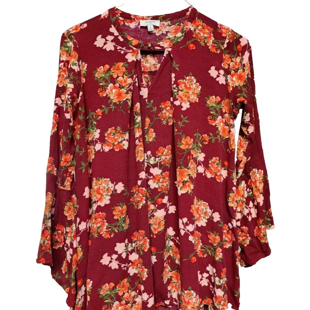 Umgee Oversized Hippie Boho Chic Top Size Medium Flowing Artsy